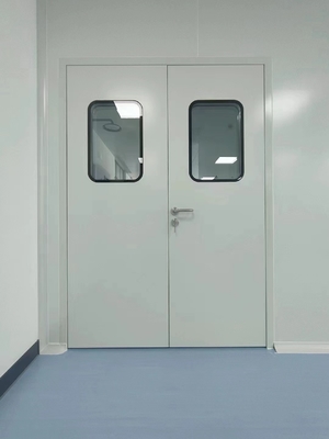 comprar Porta de sala limpa modular de aço selada Porta dupla manual Superfície lisa online manufacture