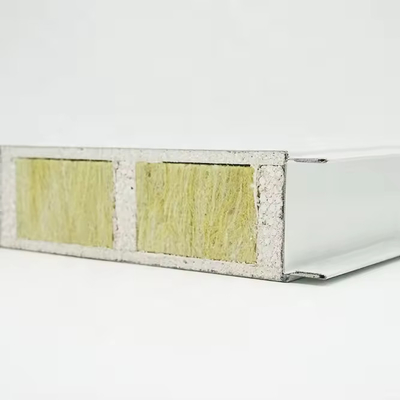 comprar 950 mm 1150 mm Largura MGO Painel Sandwich de lã de rocha para sala limpa do hospital online manufacture