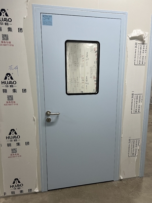 comprar Porta de sala limpa médica de abertura única Sala de hospital Porta de aço Dimensões personalizáveis online manufacture