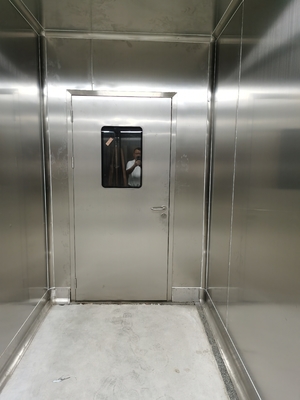 comprar GMP 304 aço inoxidável portas de sala limpa porta de entrada de balanço de metal para hospital online manufacture