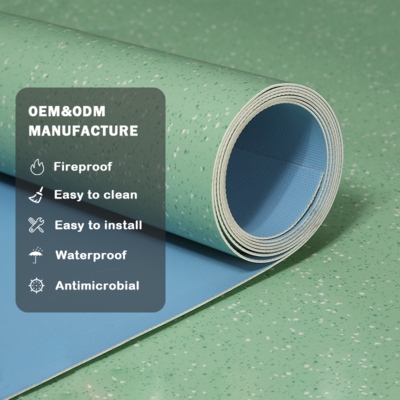 comprar Huaao Grátis Autocolante de piso impermeável Pisos Pvc Tile Linoleum Flooring Roll 2.0mm Fábrica venda direta conveniente manutenção PVC rolando piso piso plástico online manufacture