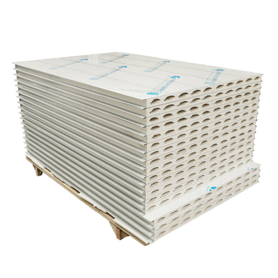 comprar Huaao Fireproof Waterproof Aging Resistant Deformable and Easy Splicing of Magnesium Sulfide Purification Color Steel Sandwich Panel online manufacture