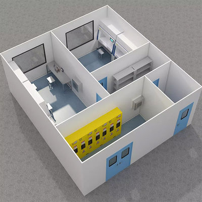 comprar Fabricante de Sala Limpa Huuao Padrão GMP Fornecedor de Projeto de Sala Limpa Modular para Hospital/Sala de Operação Projeto de Sala Limpa com Painel de Aço com Revestimento em Pó para Produtos Farmacêuticos online manufacture