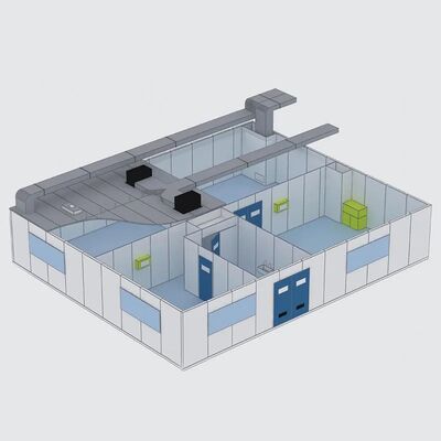 comprar HUAAO Sistema Modular de Sala Limpa Eco-Friendly Fireproof Modernas Salas Limpas Prefabricadas para Oficinas Hospitalares Projeto chave na mão Fabricação em linha
