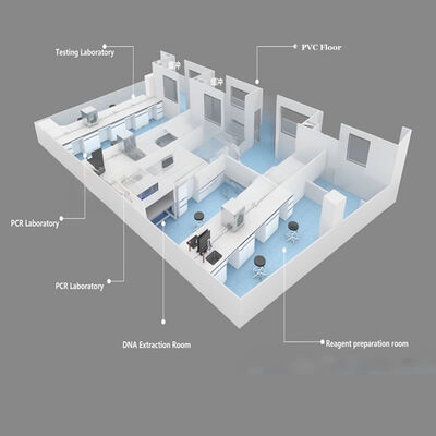 comprar HUAAO Modern GMP Standard Modular Cleanroom ISO5-ISO9 Fireproof Fabricante Fornecedor de Projetos para Construção de Laboratórios Hospitalares Fabricação em linha