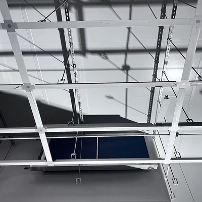 Grelha de alumínio modular de sala limpa para sistemas de teto suspensos
