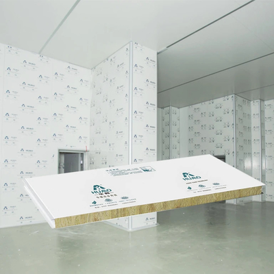 Máquina de lã de rocha feita de sala limpa painel de sanduíche isolamento acústico 950mm 1150mm largura