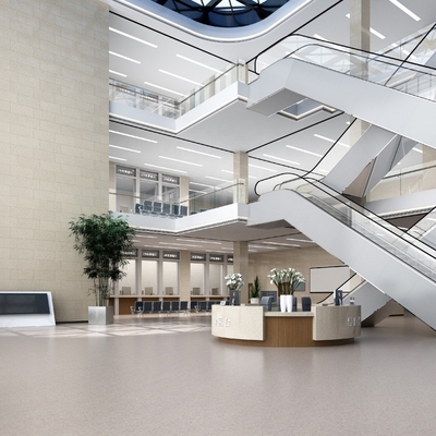 Centro Comercial Pvc Flooring Roll Waterproof Homogeneous Vinyl Flooring