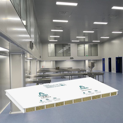 Máquina à prova de fogo feita por Mgo Painel Sandwich de lã de rocha Antibacterial para laboratório
