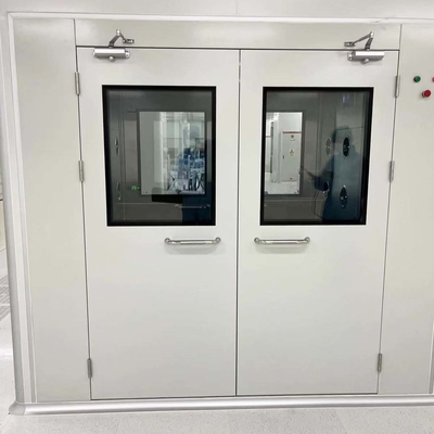 Comércio de alto padrão higiênico médico aço inoxidável porta de hospital porta limpa quarto do paciente porta à prova de fogo