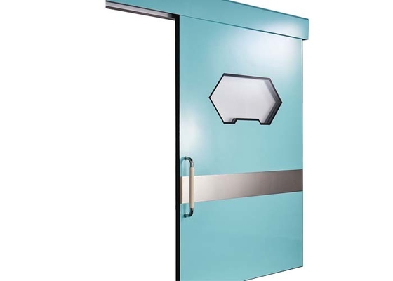 Porta deslizante automática de sala limpa com aço galvanizado ou material de aço inoxidável