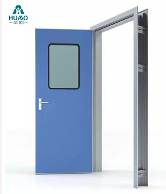 CE padrão de aço ignífugo porta de sala limpa para laboratório de farmácia hospital