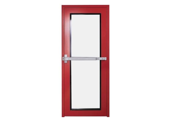 Portas de emergência de metal padrão GMP Design de folha única com fechaduras de segurança