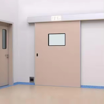 Espaço de trabalho limpo e seguro com pulverização eletrostática antibacteriana Sala limpa Porta deslizante automática