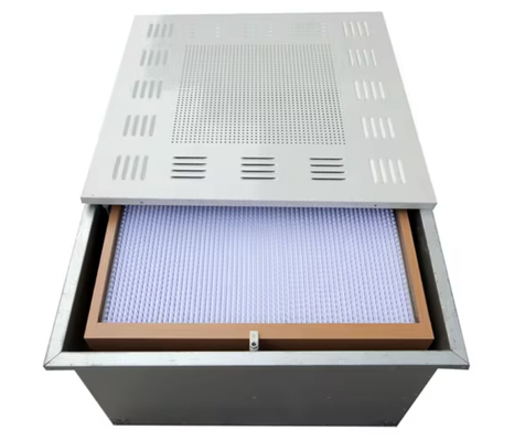 Caixa de filtro HEPA modular de aço inoxidável para filtragem de ar em salas limpas de hospitais