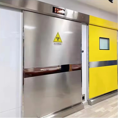 Sala de CT do hospital Raios-X Porta revestida de chumbo Porta blindada de chumbo Porta deslizante automática