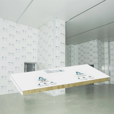 Painéis de telhado de PU Painéis de rocha Wpc isolado exterior recipiente interior Isolamento acústico conduto painel de poliuretano Sandwich
