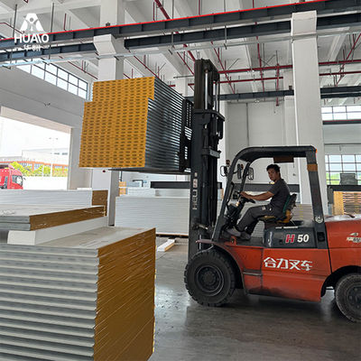 Painel Sanduíche de Aço ISO 8 para Sala Limpa Farmacêutica GMP HUAAO